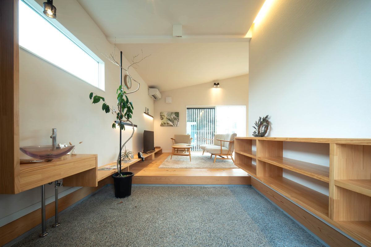 土間 - 姶良イオン店前モデルハウス「永く暮らすことに適したリラックスできる家」(姶良市)