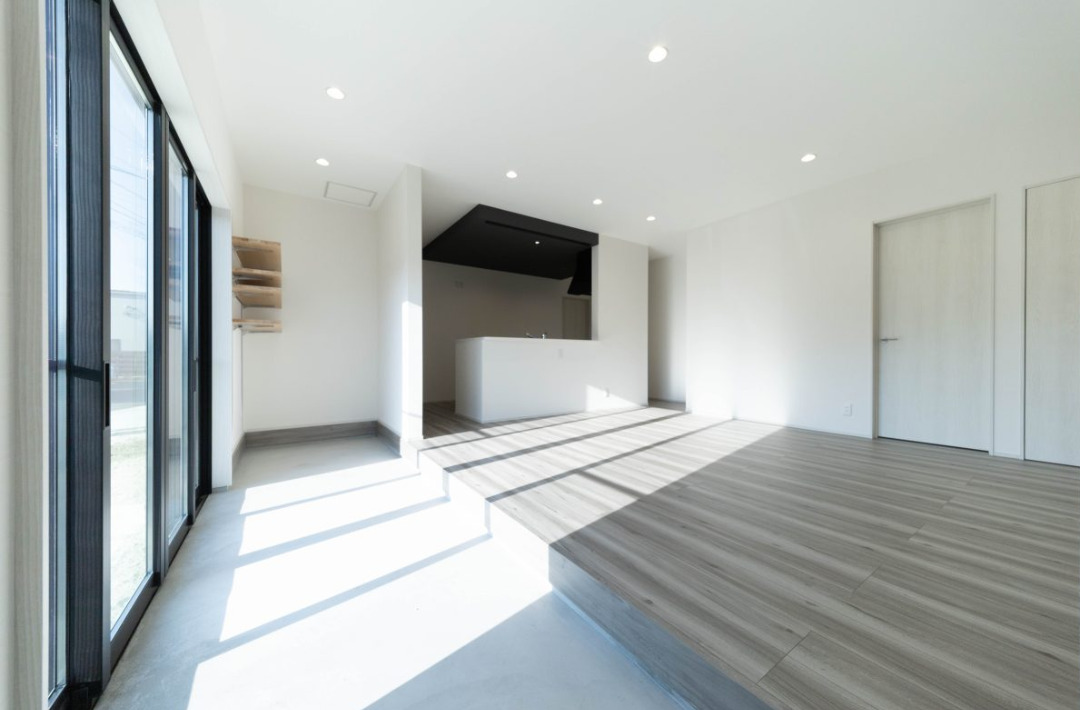 玄関土間とつながる18.8帖LDKの平屋 - 感動 - LDK・ 土間