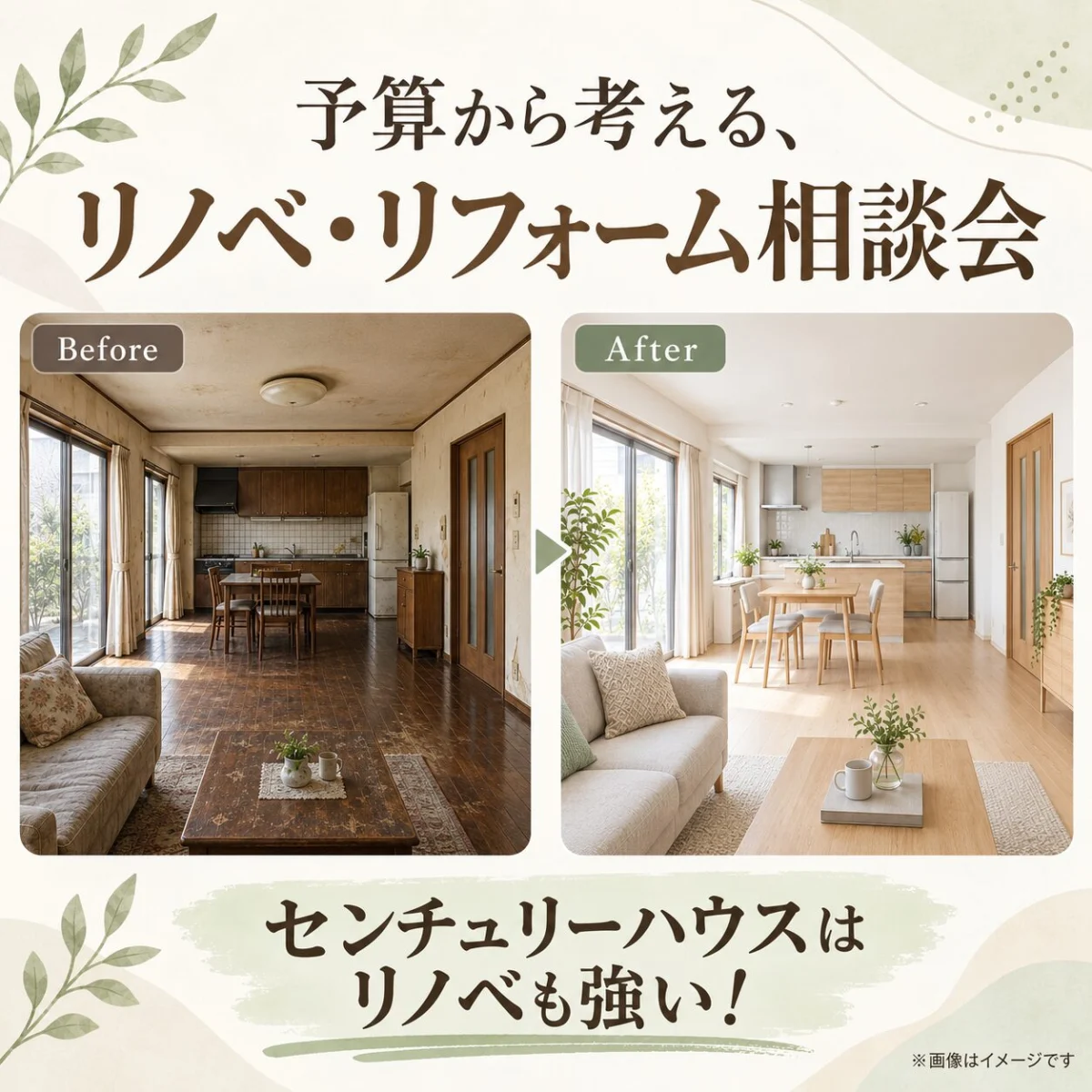 鹿児島市鴨池にて「予算から考える、リノベ・リフォーム相談会」を開催【10/2-12/28】