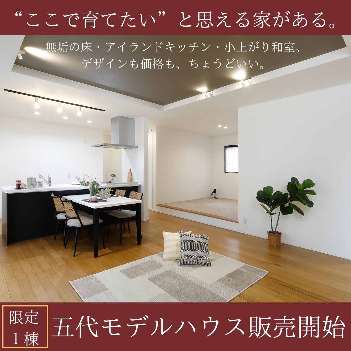 薩摩川内市五代町にて「4LDK平屋モデルハウス」の販売会【10/1-31】