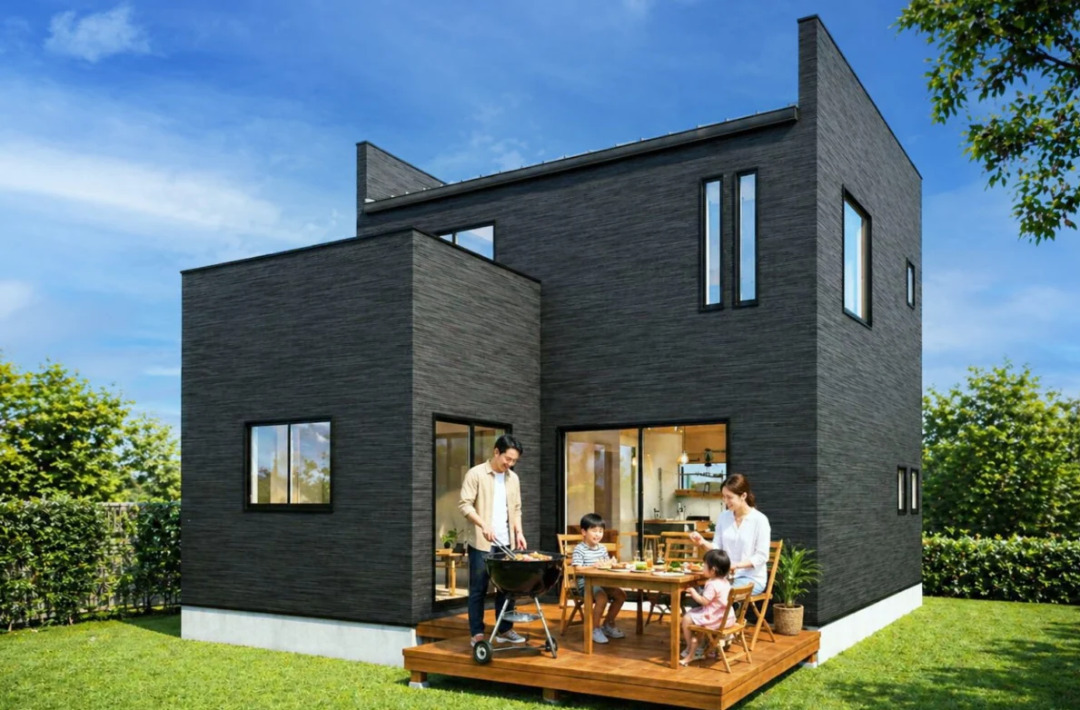 カフェのように心地よい吹き抜けとウッドデッキの住まい - センチュリーハウス - ウッドデッキ