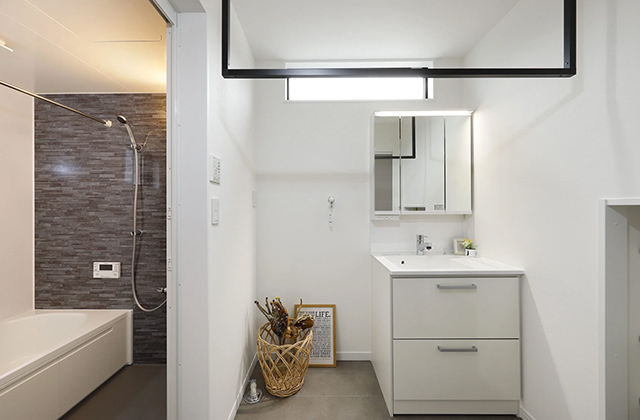 洗面所 - 中郷モデルハウス「1階のみで生活が完結できる半平屋の家」(薩摩川内市) - センチュリーハウス
