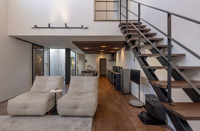 リビング階段 - 施工事例 - チェックハウスプラス