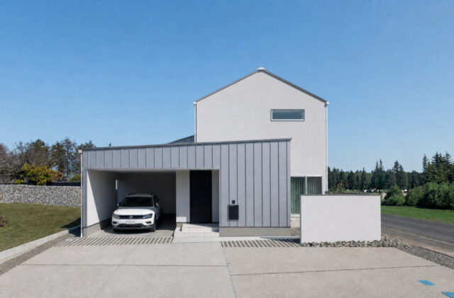 白に映える自然光と吹き抜けの開放感を備えたホテルライクでモダンな住まい - チェックハウスプラス - 外観