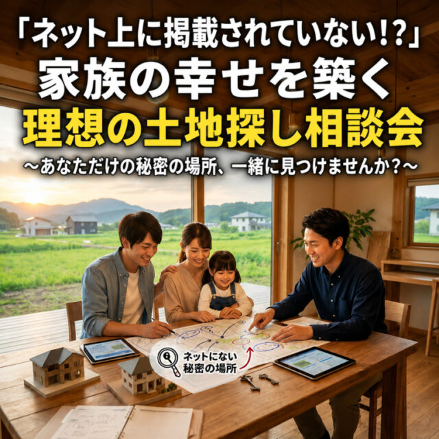 霧島市隼人町にて「家族の幸せを築く理想の土地探し相談会」を開催【-5/31】