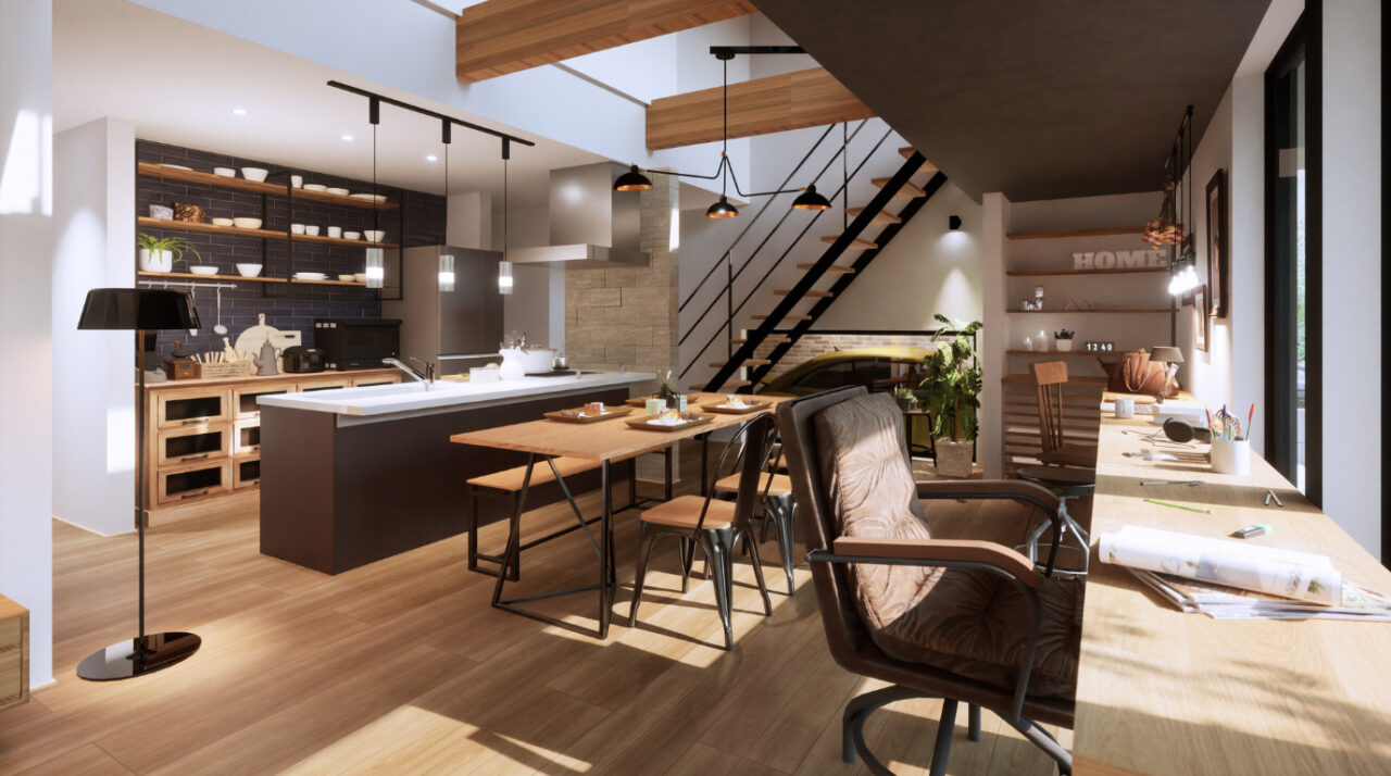 LDK - リブワーク鹿児島展示場「ink 家づくりをよりファッショナブルに楽しくするコラボモデルハウス」【2026年5月オープン】