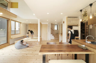 リビングダイニングと和室をつなげた開放的な2階建て「松元の家」 リンクプラン