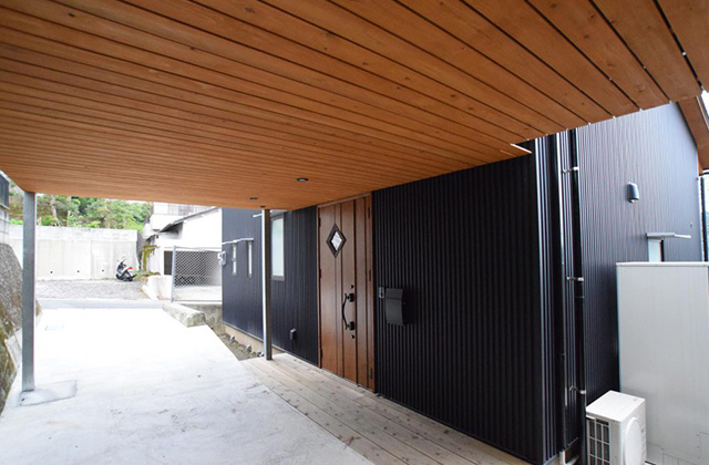 36坪の狭小変形地に建つ25.5坪の開放感のある家「下田の家」 リンクプラン