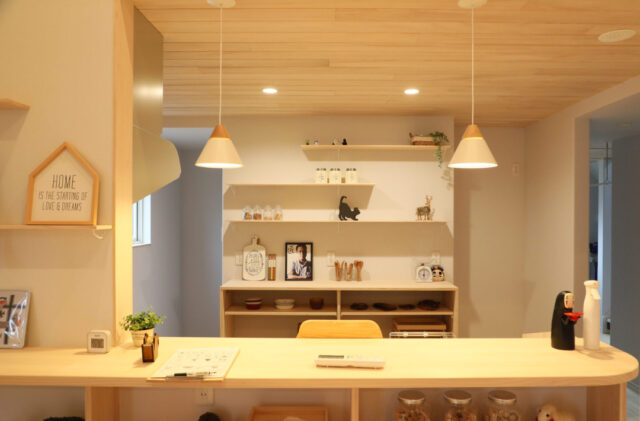 立体的な開放感と回遊動線が快適な暮らしを叶える平屋のような2階建て - もみの木ハウス・かごしま - キッチン