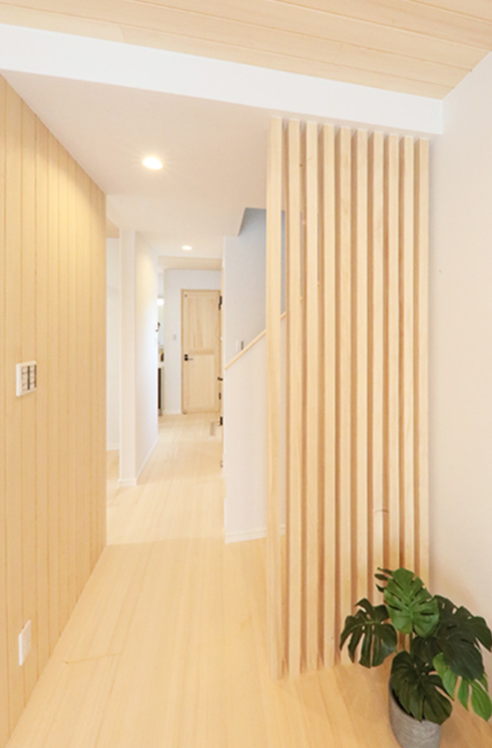 姶良 体験型モデルハウス「木の風合いに包まれる空気がきれいな2階建て」 (姶良市) - もみの木ハウス - 玄関