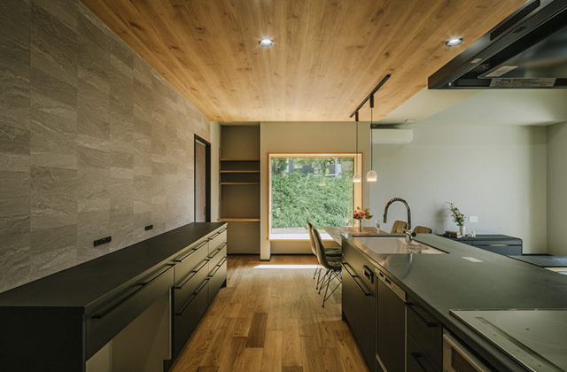 LDK - 姶良加治木モデルハウス「四季を愉しむピクチャーウィンドウのある平屋」(姶良市) - NEOデザインホーム