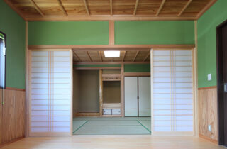 和室 - かごしま材をふんだんに使用した贅沢な平屋 西川建設