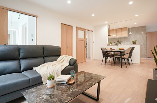 LDK -「木咲な家」平屋建て「人目を気にせず寛げる大きなお庭がある家」(鹿児島市) - 三洋ハウス