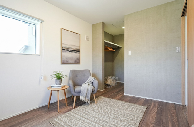 寝室 -「木咲な家」平屋建て「人目を気にせず寛げる大きなお庭がある家」(鹿児島市) - 三洋ハウス