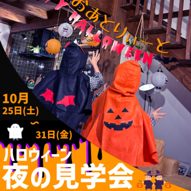 霧島市隼人町・鹿児島市城山町にてTrick or Treat 「ハロウィーン夜の体感見学会」を特別開催【10/25-31】