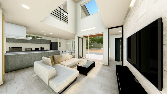 鹿児島市西陵にて「吹き抜けリビング・陽だまりダイニング・タイルデッキ完備！未来まで心地よさ続く♪36坪2階建て」の完成見学会【2/14,15】