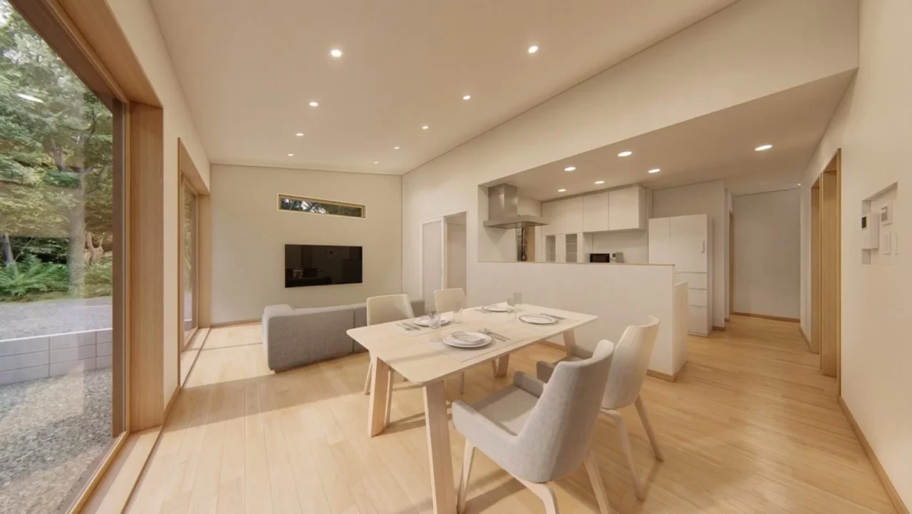 霧島市国分下井にて「勾配天井で開放的なLDKと家事ラク回遊動線がつながる！家族の時間が増える♪31坪平屋」の完成見学会【4/25,26】