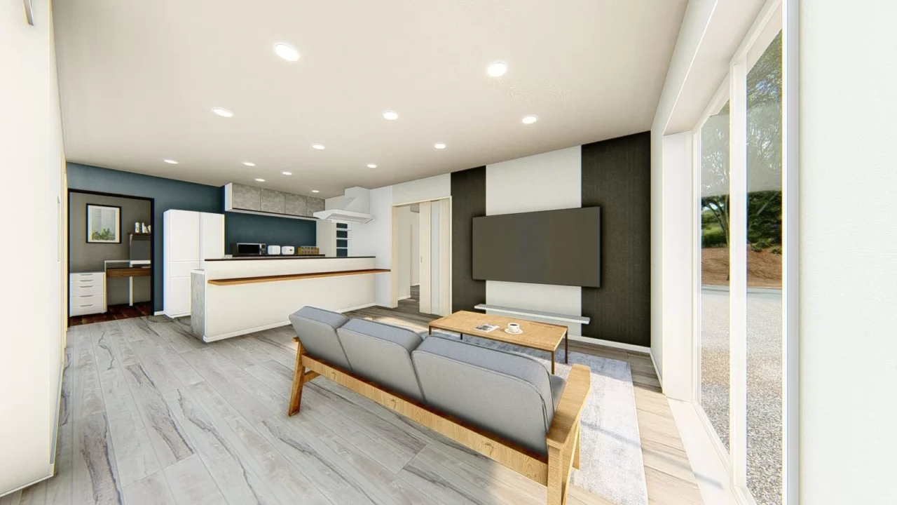 姶良郡湧水町にて「玄関起点のマルチ動線で、家事ラク！暮らしやすい！家族団らんも一人時間も心地いい♪28坪4LDK平屋」の完成見学会【11/29,30】