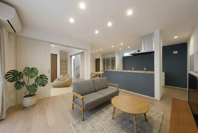 鹿児島市吉野にて「明るいLDK・ただいま手洗い・1階主寝室完備！ワンフロアで暮らしが完結♪38坪2階建て」の完成見学会【3/14,15】