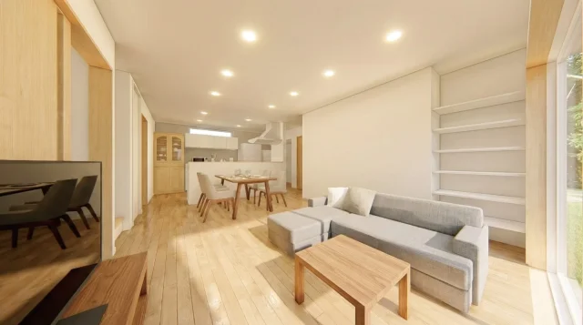 鹿児島市中山町にて「プライベートリビング・セカンドダイニング・シャワールーム完備!キッチンに三世代が集う♪3WAY玄関動線の2階建て二世帯住宅」の完成見学会【2/28,3/1】