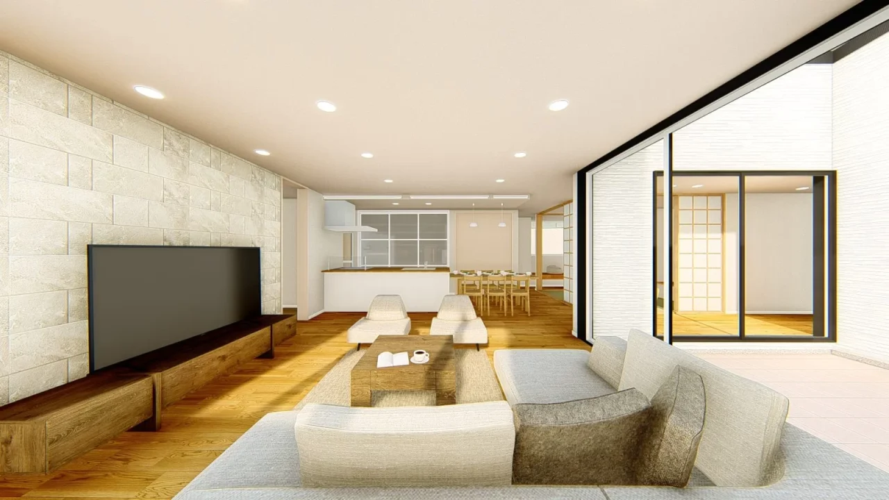 南さつま市加世田にてモデルハウス「光のテラス・夕涼み・庭をのぞむヌックで四季を愉しむ。人と地域をつなぐ♪緑の丘のパークハウス」のオープン見学会【1/24,25】