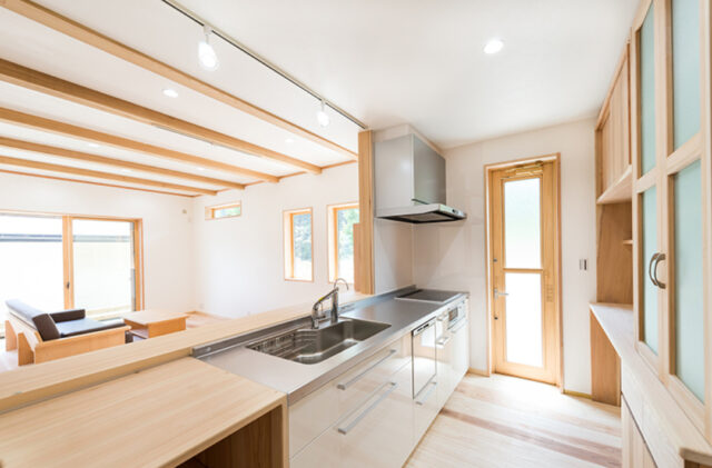 家族が健やかに過ごせる自然に包まれた鹿児島の木と暮らす2階建て - 建築工房匠 - キッチン