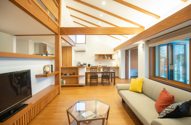 LDK - AI TOWN天辰Ⅱ期No.28モデルハウス 平屋 4LDK+ロフト「陶器瓦とタイルの質感の4LDK+ロフトの平屋」(薩摩川内市) - ヤマサハウス