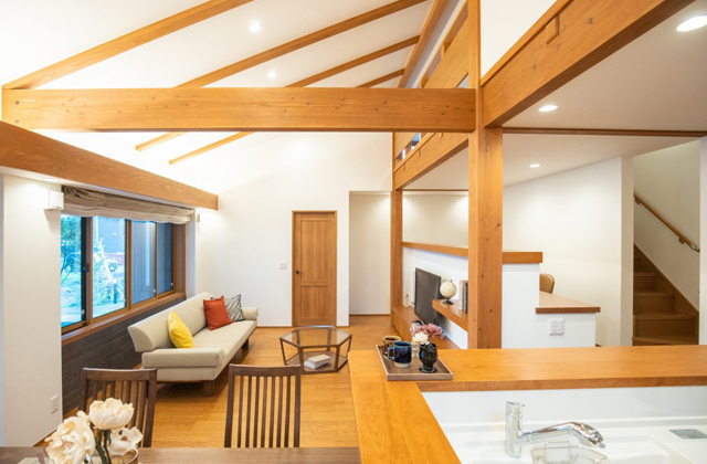 LDK - AI TOWN天辰Ⅱ期No.28モデルハウス 平屋 4LDK+ロフト「陶器瓦とタイルの質感の4LDK+ロフトの平屋」(薩摩川内市) - ヤマサハウス