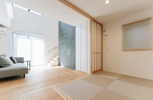 和室 - ひがし皇徳寺NO.25モデルハウス 4LDK+2WIC「深い軒と吹き抜けの光あふれるモダン邸宅」(鹿児島市) - ヤマサハウス