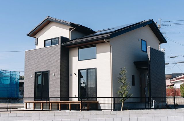 シュプレーム中郷No.8 YUTORI CLASS 2階建モデルハウス 3LDK「三角地を活かしたお庭が魅力的な住まい」(薩摩川内市) - ヤマサハウス