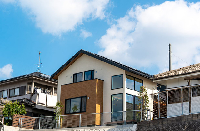 外観 - コンフォート坂之上モデルハウス「眺めの良いスタディースペースがある2階建て」(鹿児島市)- ヤマサハウス