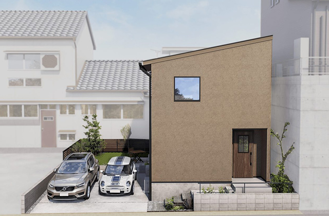 コンフォート坂之上No.2モデルハウス【NOIR】「黒のガルバリウム鋼板屋根のアンティークモダンな2階建て」(鹿児島市) - ヤマサハウス
